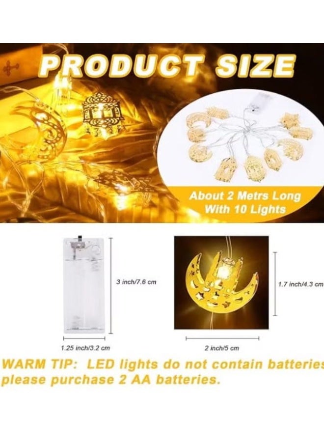 أضواء زينة رمضانية بطول مترين، تضيف لمسة مضيئة وساحرة لأي مكان في المنزل خلال الشهر الكريم. مثالية لتزيين الطاولات، الغرف، أو أي زاوية ترغب في إبرازها، وتخلق أجواء رمضانية دافئة واحتفالية تملأ المكان بالبهجة والجمال. 🌙💡✨ - Image 2